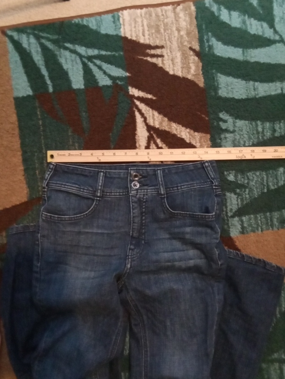 Pilcro Anthropologie High Rise Flare Jeans Blue Denium Medium Wash Womens 28 - Picture 8 of 12